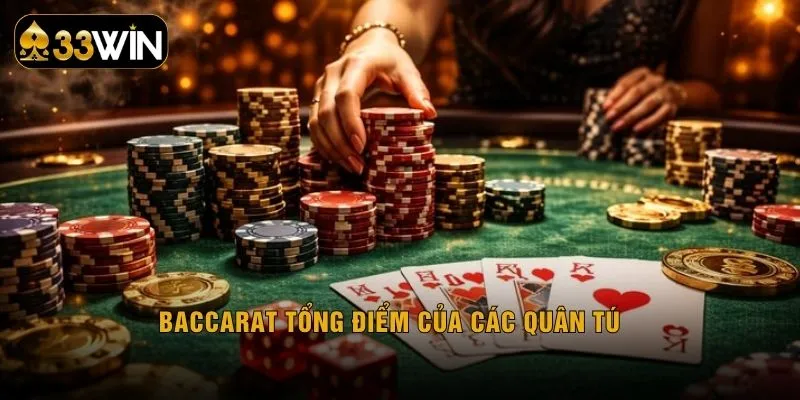 Baccarat tổng điểm của các quân tú 